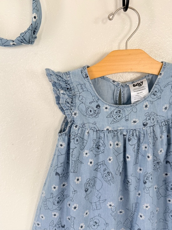 Bluey Other - Bluey & Chloe Cotton Dress + Matching Headband Size 2T Toddler